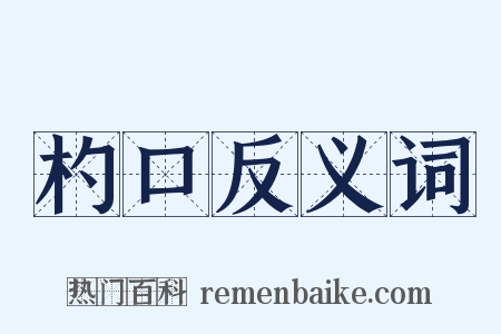 杓口反义词是什么意思的图片